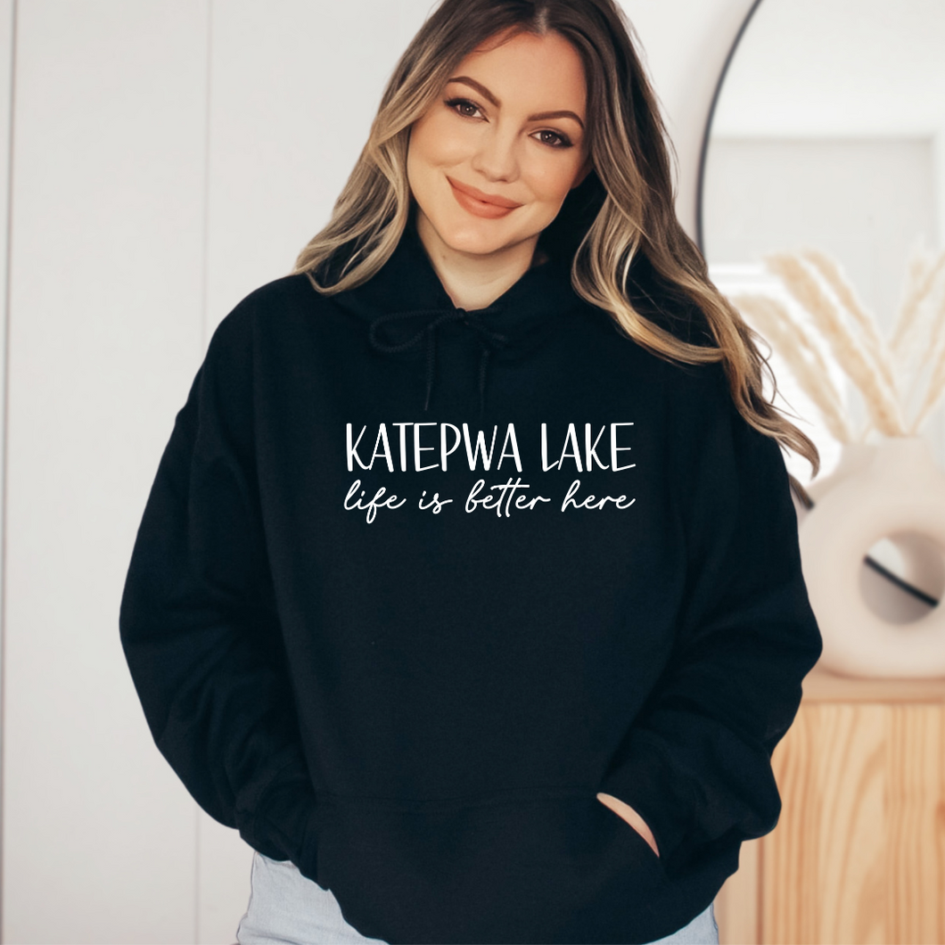 Katepwa Lake life is better here - Unisex hoodie