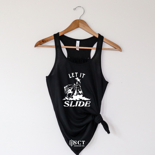 Let it Slide- Ladies Flowy Tank