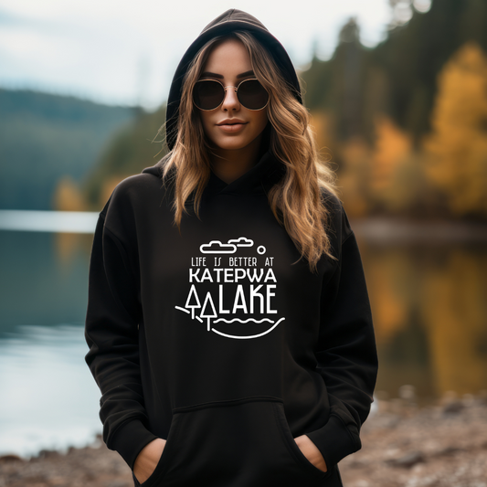 Life is better at Katepwa Lake {mod} - Unisex Hoodie