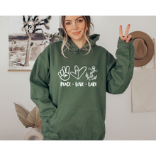 Load image into Gallery viewer, Peace Love Lake - Unisex hoodie
