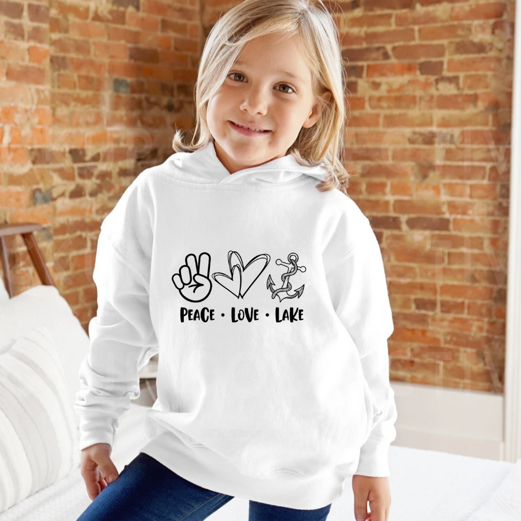 Peace Love Lake - Youth Hoodie