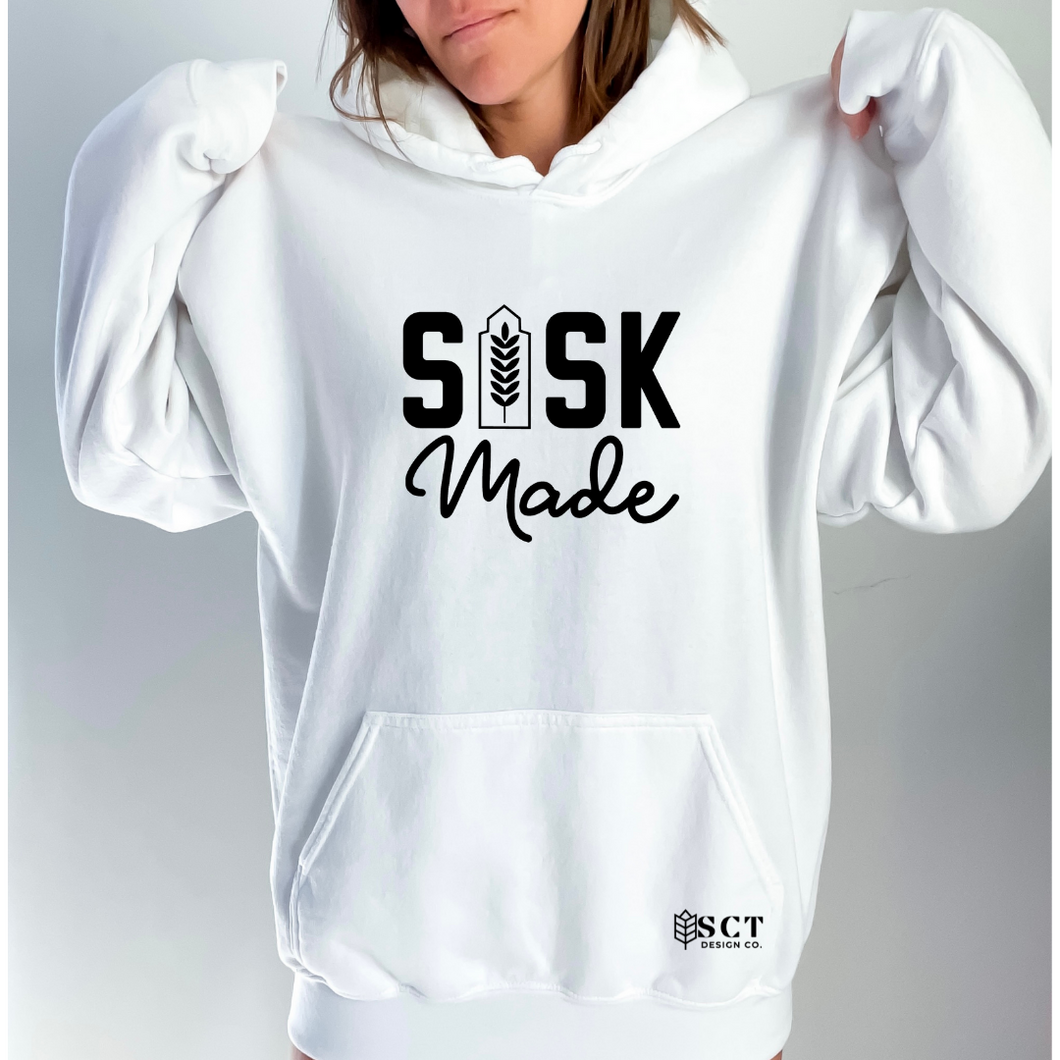 Sask Made {grain elevator} - Unisex hoodie