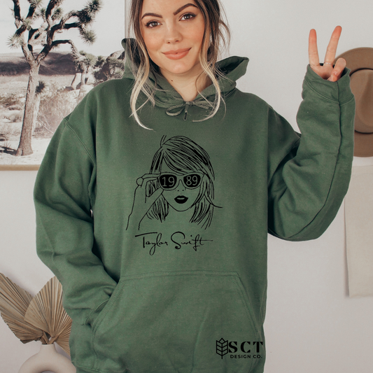Taylor Swift 1989 {sunglasses}  - Unisex Hoodie