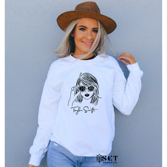 Taylor Swift 1989 {sunglasses} - Unisex Crewneck