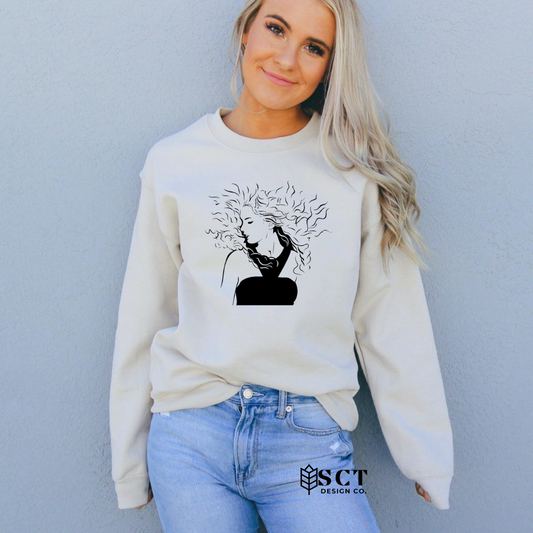 Taylor Swift {silhouette1} - Unisex Crewneck