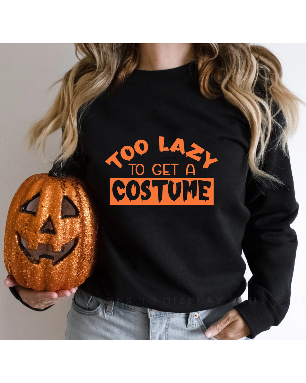 Too lazy to get a costume - Unisex Crewneck Sweater