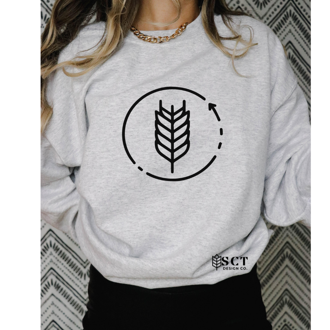 Wheat Circle - Unisex Crewneck Sweater