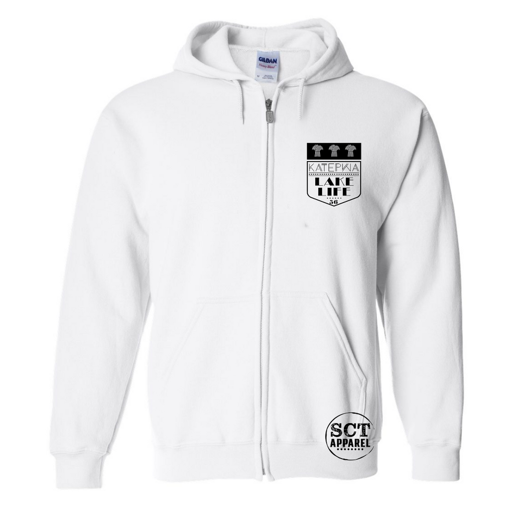 Katepwa Lake Life Highway 56 Design - Unisex Zip-up Hoodie