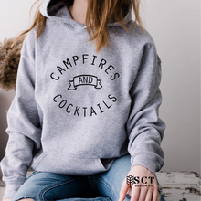 Load image into Gallery viewer, Campfires &amp; Cocktails - Unisex Hoodie
