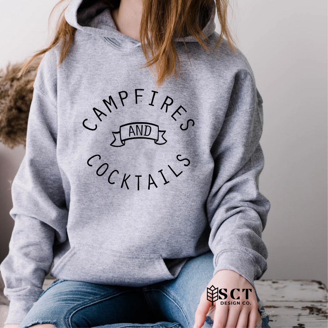 Campfires & Cocktails - Unisex Hoodie