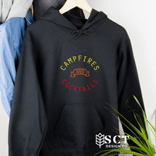 Load image into Gallery viewer, Campfires &amp; Cocktails {multi-colour} - Unisex Hoodie
