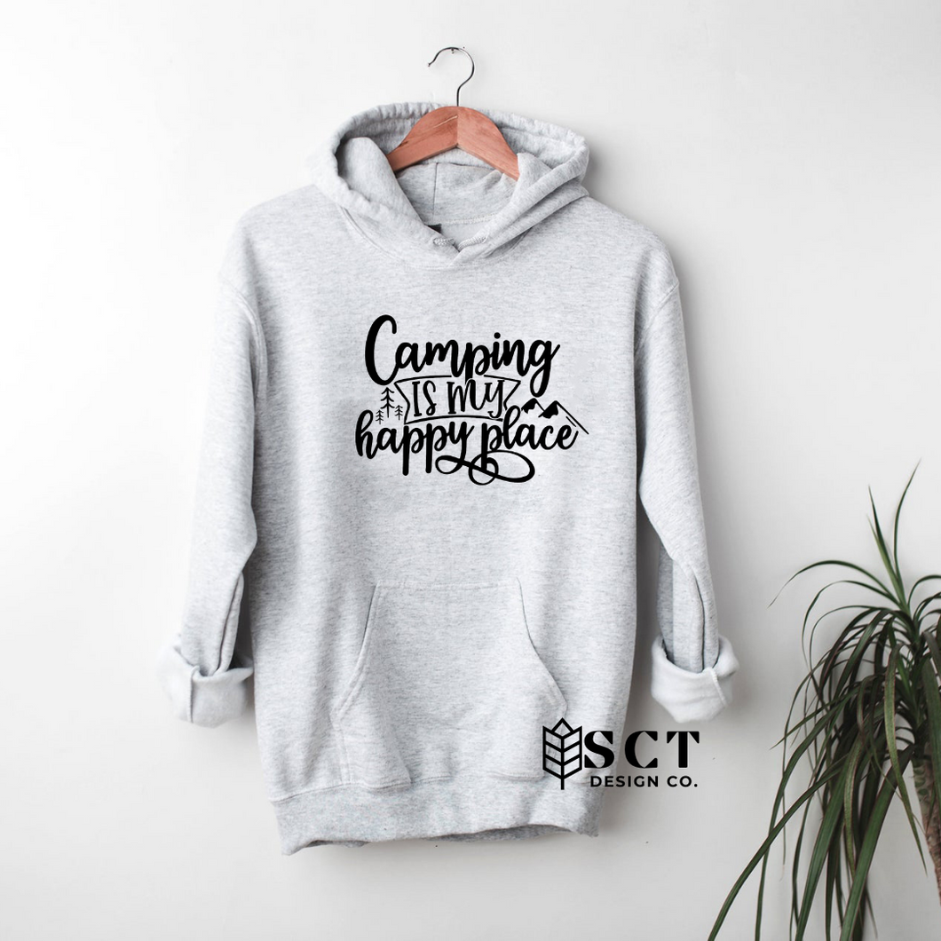Camping Is My Happy Place - Unisex Hoodie