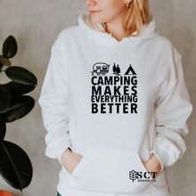 Load image into Gallery viewer, Camping Makes Everything Better- Unisex Hoodie
