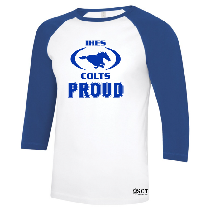 IHES - Colts Proud Adult Baseball Shirt