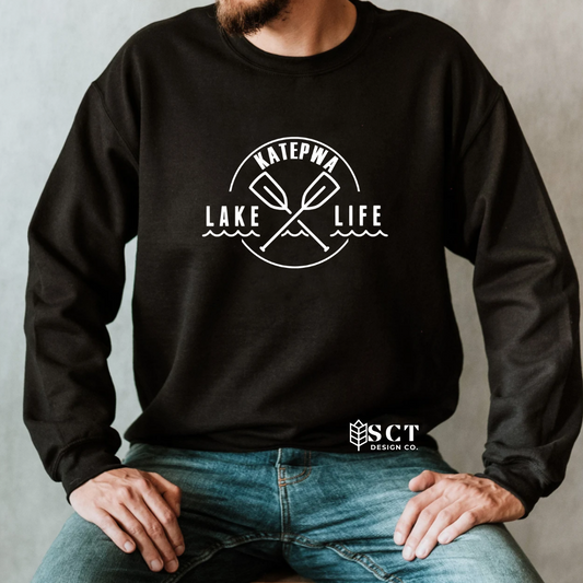 Katepwa lake life {2 paddles} - Unisex Crewneck