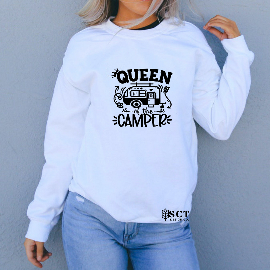 Queen Of The Camper - Unisex Crewneck