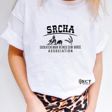 Load image into Gallery viewer, SRCHA - Saskatchewan Reined Cow Horse Association - Youth tee
