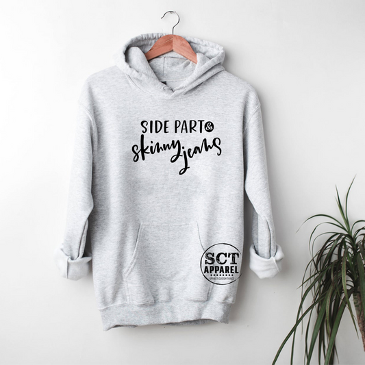 Side Part & Skinny Jeans - Unisex Bunnyhug/Hoodie