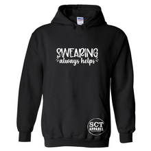 Load image into Gallery viewer, Swearing Always Helps - Unisex hoodie
