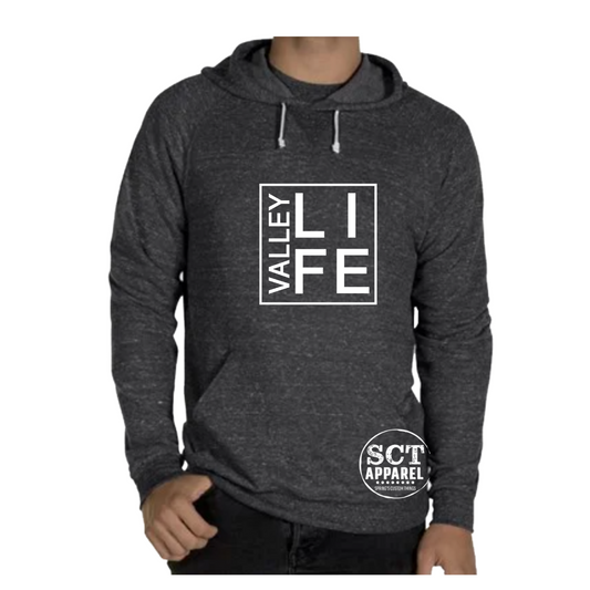 Valley Life {box design} - Vintage - Unisex Hoodie/Bunnyhug