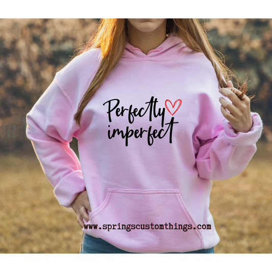 Perfectly Imperfect {heart} - Unisex Hoodie/Bunnyhug