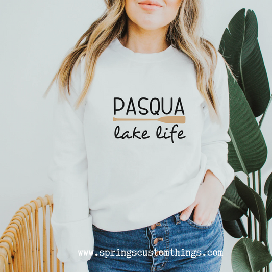 Pasqua Lake Life - One Oar - Unisex Crewneck Sweater