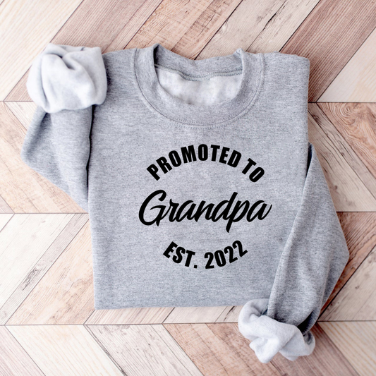 Promoted to Grandpa - Unisex Crewneck Sweater