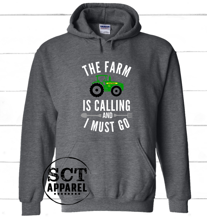 The farm is calling and I must go - Unisex hoodie