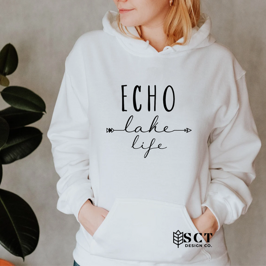 Echo Lake Life Script - Unisex Hoodie