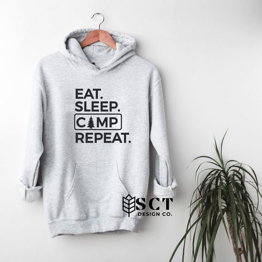 Eat Sleep Camp Repeat - Unisex Hoodie