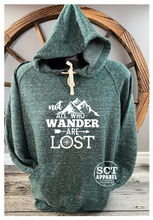 Load image into Gallery viewer, Not All Who Wander Are Lost - Vintage - Unisex Hoodie/Bunnyhug
