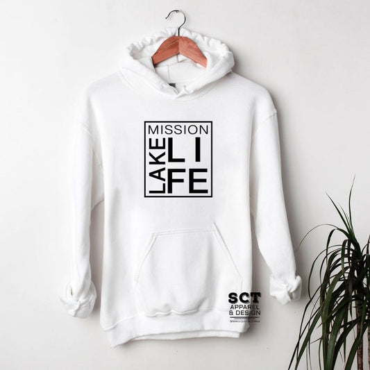 Mission Lake Life {box design} - Unisex hoodie