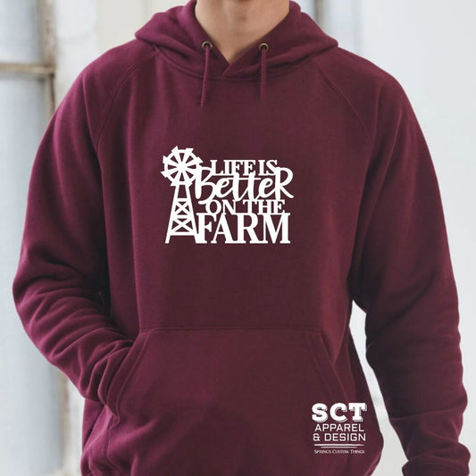 Life Is Better On The Farm  - Unisex Hoodie/Bunnyhug