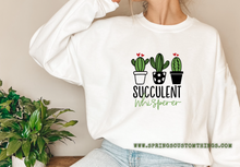 Load image into Gallery viewer, Succulent Whisperer -  Unisex Crewneck Sweater
