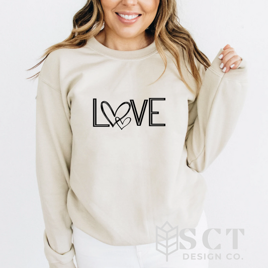 L💕VE {love} - Unisex Crewneck Sweater
