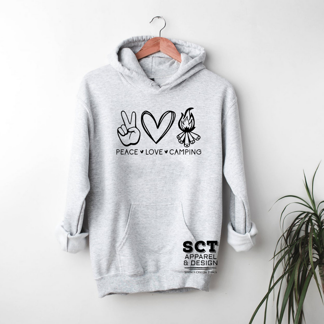 Peace✌🏻Love❤️Camping🔥 - Unisex Hoodie/Bunnyhug
