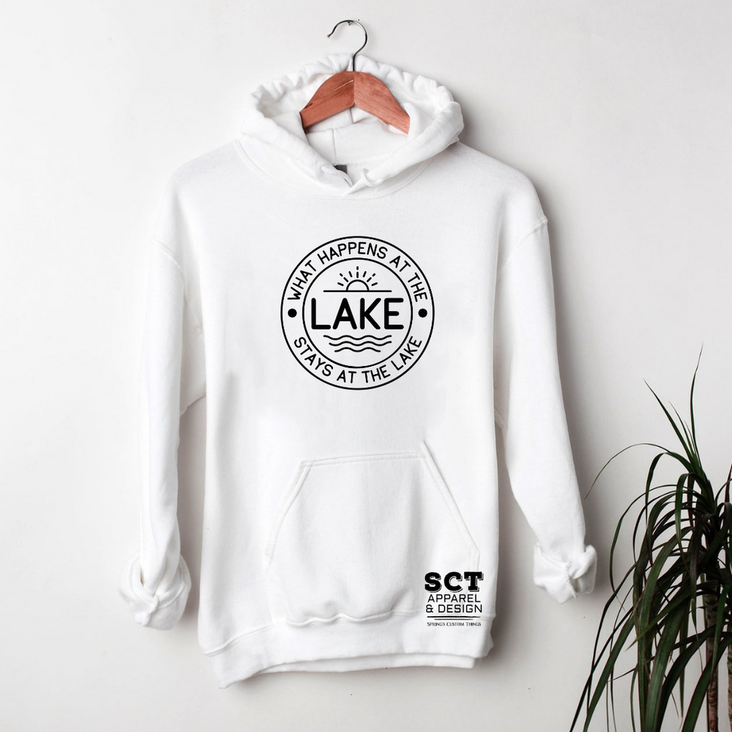 What Happens At The Lake Stays At The Lake - Unisex Hoodie/Bunnyhug