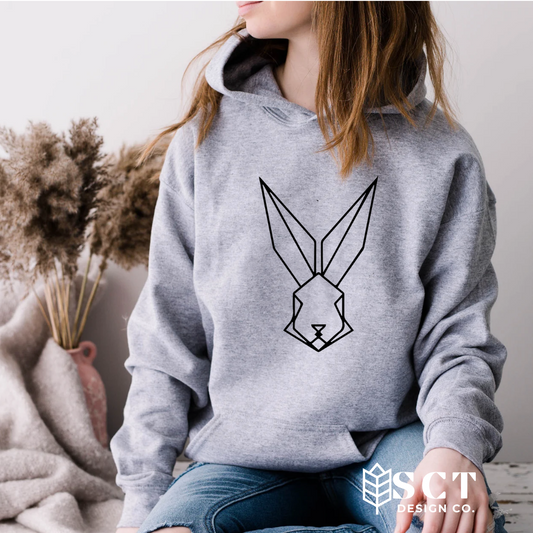 Polygon Bunny/Rabbit- Unisex Bunnyhug/Hoodie