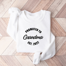 Load image into Gallery viewer, Promoted to Grandma - Unisex Crewneck Sweater
