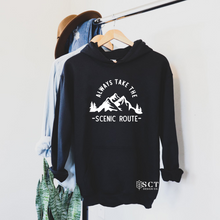 Load image into Gallery viewer, Always Take The Scenic Route - Unisex Hoodie
