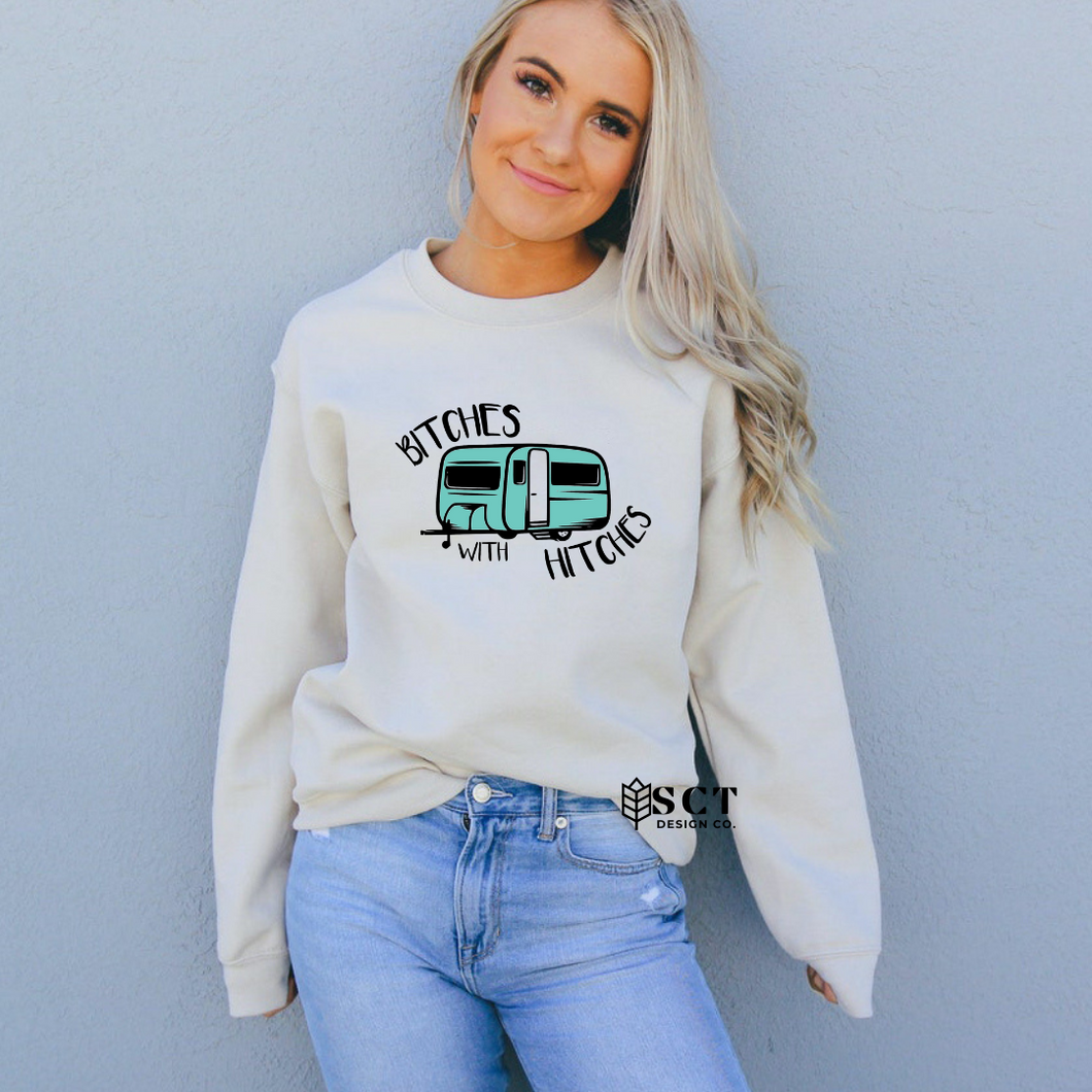 Bitches with Hitches - Unisex Crewneck