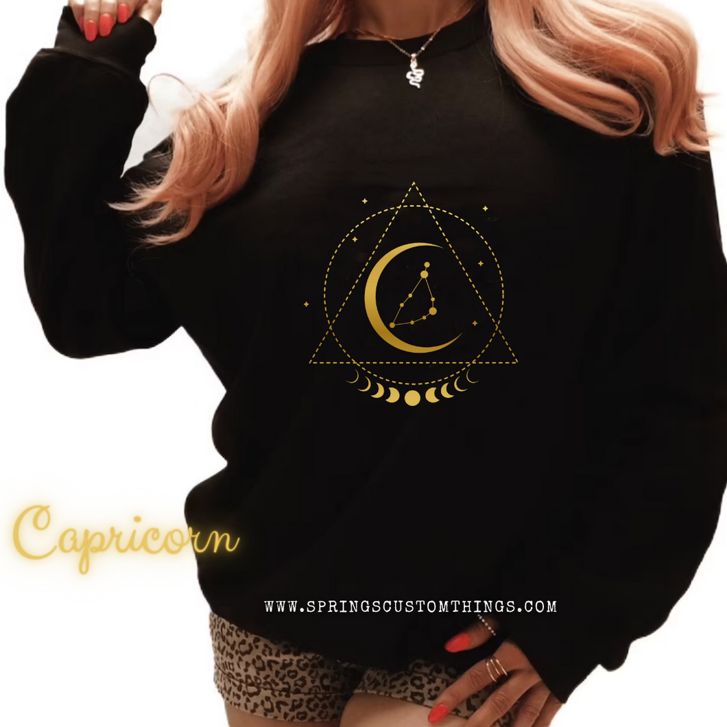 Capricorn Celestial - Unisex Crewneck Sweater