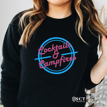 Load image into Gallery viewer, Cocktails &amp; Campfires {Cocktail theme} - Unisex Crewneck
