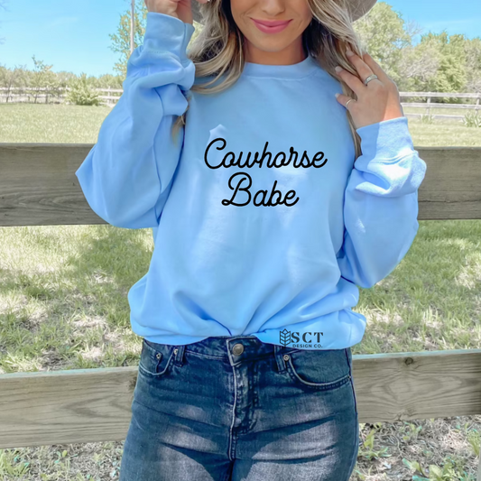 Cowhorse Babe - Unisex Crewneck