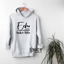Load image into Gallery viewer, Echo Lake Life {water} - Unisex Hoodie

