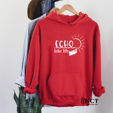 Load image into Gallery viewer, Echo lake life ~ {canoe} - Unisex Hoodie
