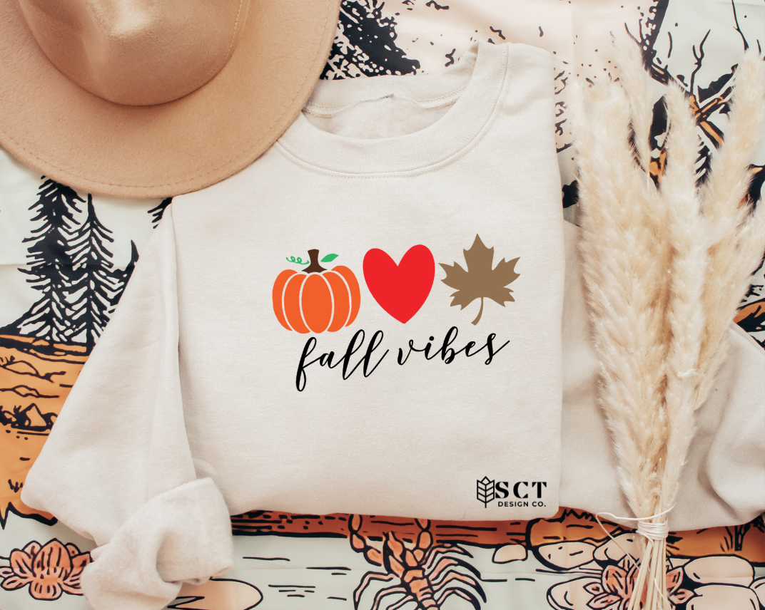 Fall Vibes🎃❤️🍁 -  Unisex Crewneck Sweater