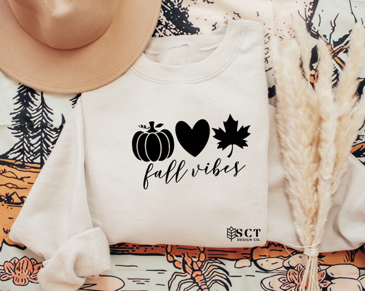 Fall Vibes🎃❤️🍁 -  Unisex Crewneck Sweater