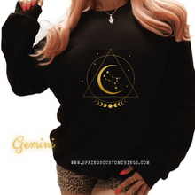 Load image into Gallery viewer, Gemini Celestial - Unisex Crewneck Sweater
