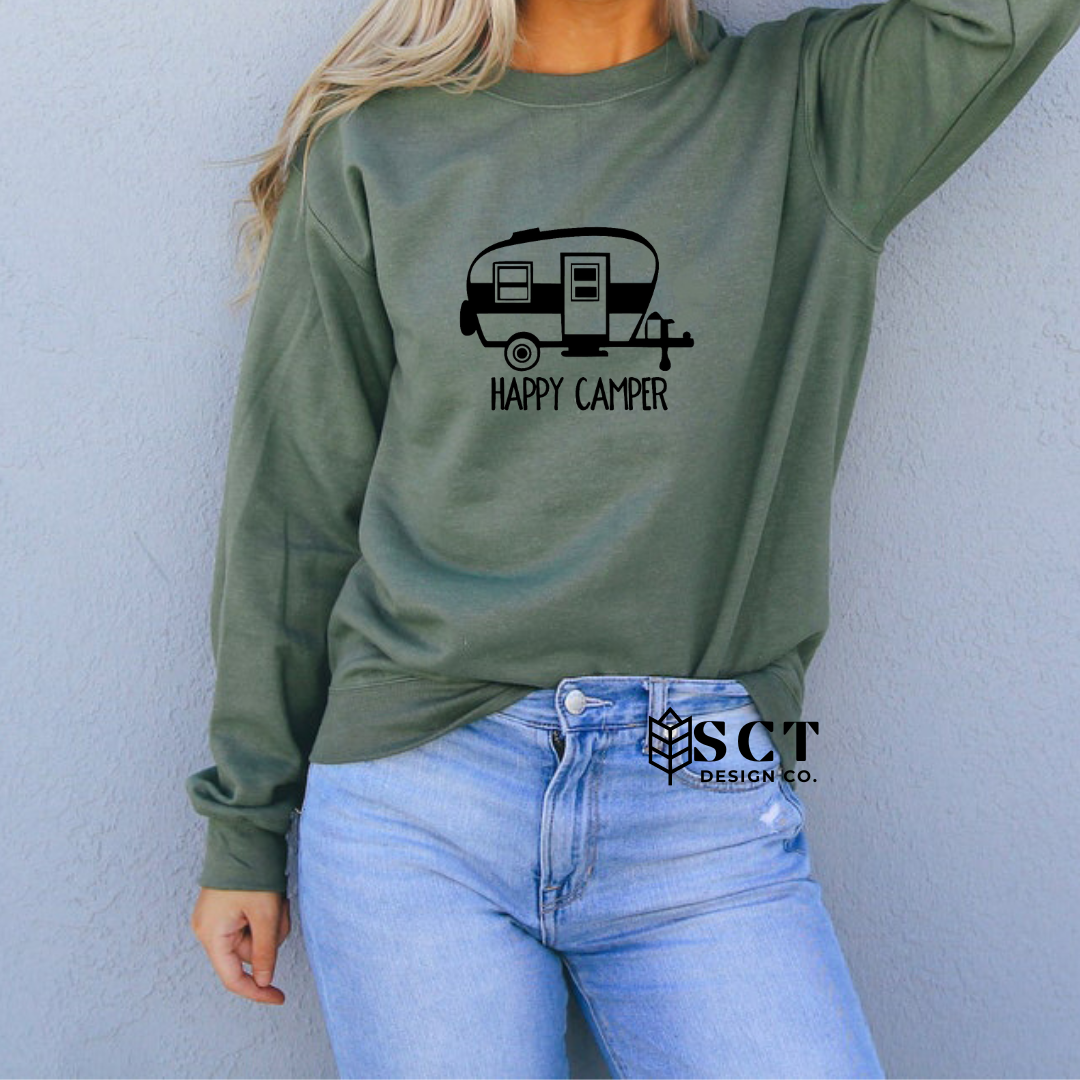 Happy Camper - Unisex Crewneck